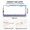 thumbnail image 2 of Aluminum License Plate Frame 2 Pack Car Exterior Accessory Car Tag Holder for Front Rear Plates Cars Decor Black Horse and Pink Unicorn, 2 of 7