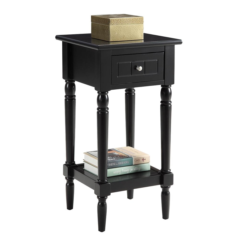 Convenience Concepts French Country Khloe 1 Drawer Accent Table with Shelf, Mahogany