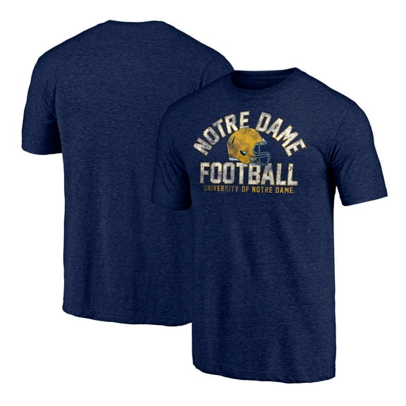 Men's Navy Notre Dame Fighting Irish Elite Offense Tri-Blend T-Shirt