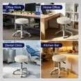 thumbnail image 2 of Yedigre Adjustable Height Swivel Chair – 360° Rolling Stool with Wheels, Faux Leather Cushion, 2 of 8