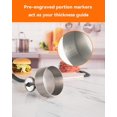 thumbnail image 3 of Prensa para hamburguesas Brigii de acero inoxidable 304, 11,5 cm (4,5"), 3 of 6