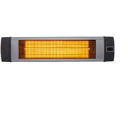 Hanover 34.6-In. Wide Electric Carbon Infrared Heat Lamp with Remote Control, Silver