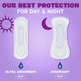 thumbnail image 4 of Poise Incontinence Bladder Control & Postpartum Pads for Women - Extra Coverage - Overnight Absorbency (8 Drop), 4 of 6