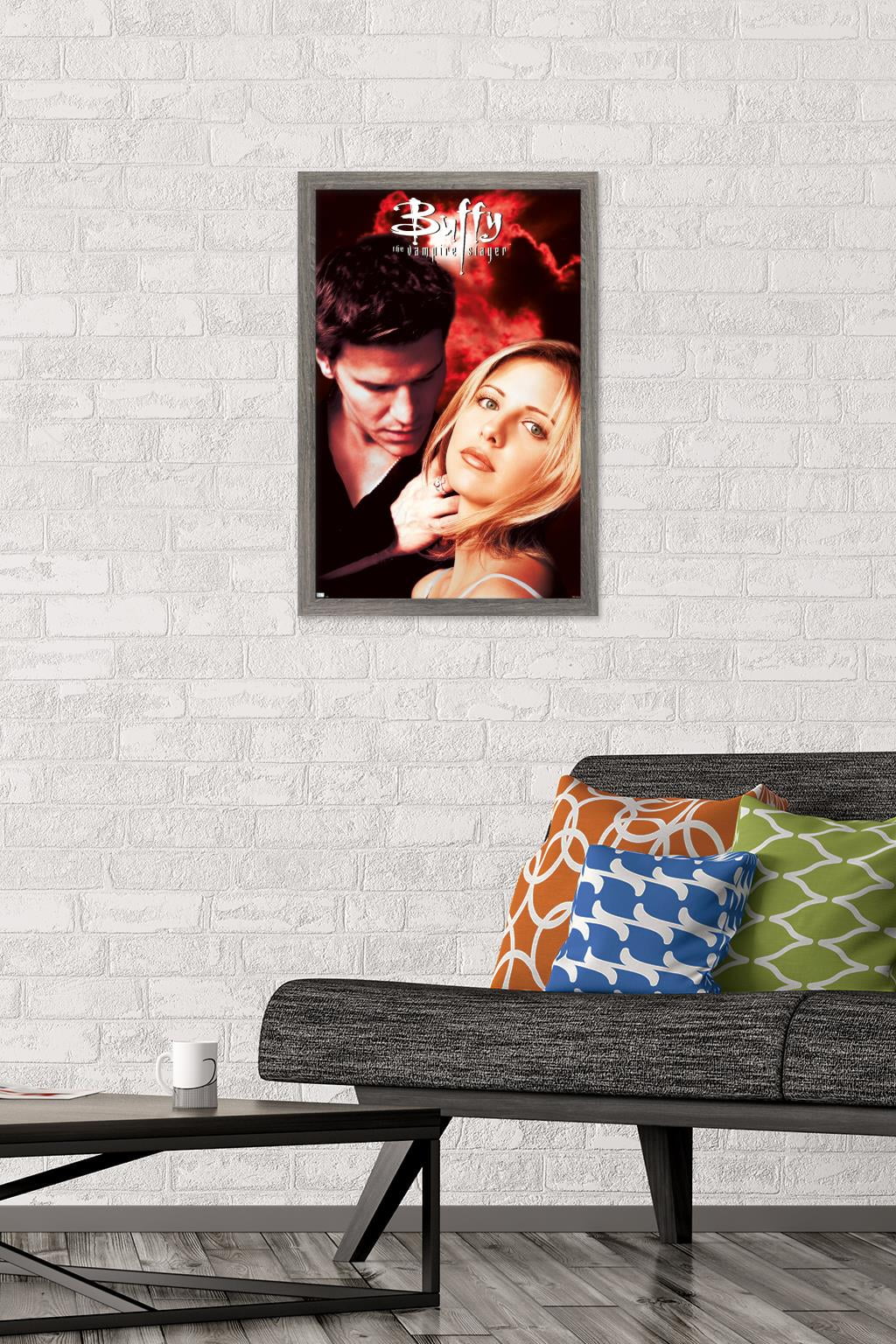 Buffy the Vampire Slayer - Season 2 One Sheet Wall Poster, 14.725" x 22.375", Framed