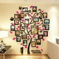 thumbnail image 2 of CAROOTU 3D Acrylic Crystal Wall Sticker Adhesive DIY Stereo Photo Frame Tree Pattern Wear Resistant Home, 2 of 6