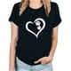 thumbnail image 1 of Fiudx Camisetas para Mujer Camiseta Informal de Manga Corta con Cuello Redondo y Estampado Informal a La Moda para Mujer, 1 of 3