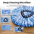 thumbnail image 5 of Spin Mop Head Replacements Compatible with O-Cedar RinseClean, Mop Head Refills for 2-Tank System, Washable & Reusable, Deep Cleaning, Easy to Repalce, 1 CT (Pack of 3), 5 of 14