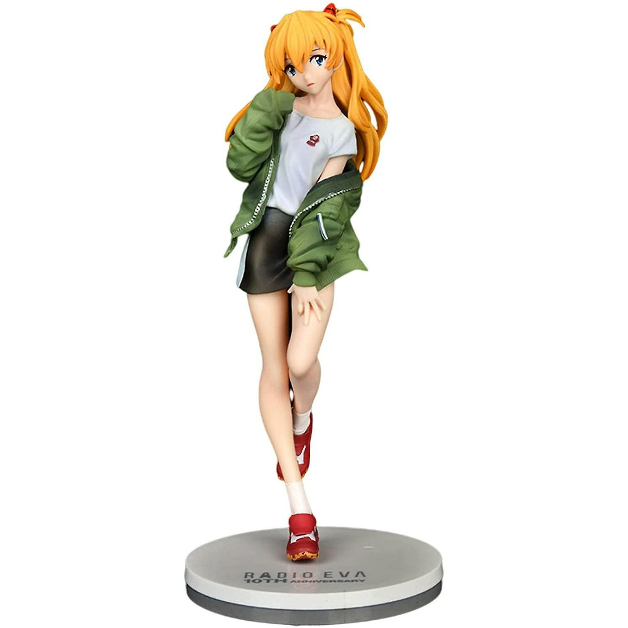 Asuka Neon Genesis Evangelion Anime Model Standing Posture Casual Wear  Model Anime Beautiful Girl Pvc 25cm/ | Walmart Canada