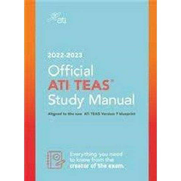 Pre-Owned Official Ati Teas Study Manual 2022-2023 (Paperback) 1565332393 9781565332393