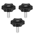 thumbnail image 2 of 5 6 8 10 Plu Bakelite Hand Tighten Nut Handle Thread Star Nut, Claping Handle Screw Knobs 2 of 9