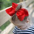 thumbnail image 5 of GIXUSIL 6 Pieces Boutique Grosgrain Ribbon Pinwheel (6inch ×2, 4inch ×2, 3inch ×2) Hair Bows Alligator Clips For Babies Toddlers Teens，Red, 5 of 7