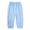 Blue, variant on SUYOLL Children Girls Linen Elastic Waist Lightweight Breathable Harem Pants Long Pants Summer and Fall Classic Style