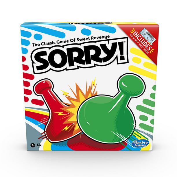 Sorry Game Includes Coloring And Activity Sheet For Kids Classic Family Board Game Walmart Com Walmart Com