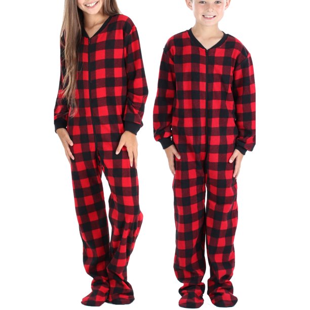SleepytimePjs Baby, Toddler, and Kids Fleece Footed Onesie Pajamas