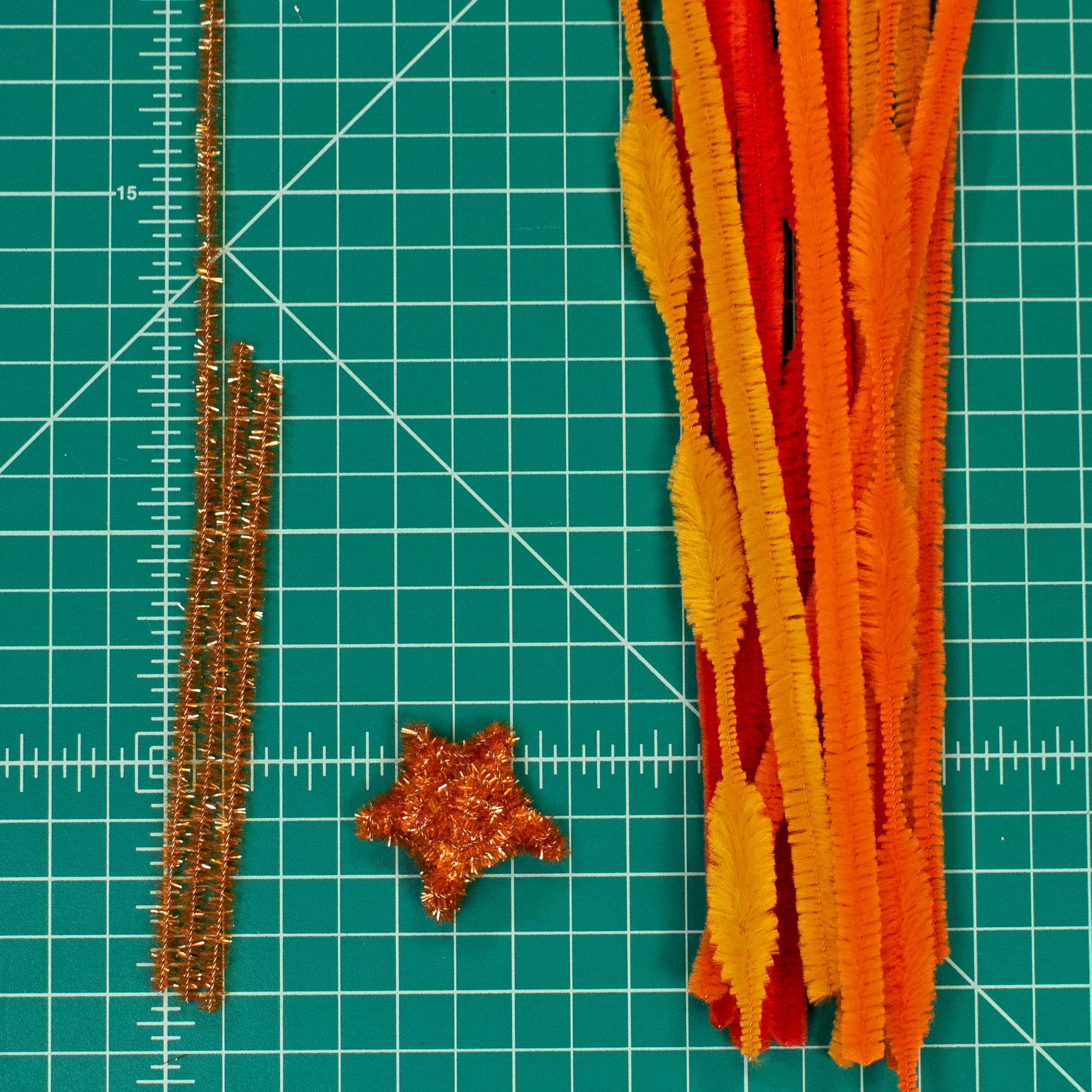 12 x 6mm Chenille Stems: Orange – The Wreath Shop