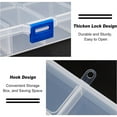 thumbnail image 5 of 2 pc Plastic Storage Case 36 Grids with Removable Dividers for Small Parts Hardware and Craft Rectangle Clear 36.5x20.3x3cm, 5 of 8