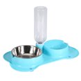 thumbnail image 4 of Cuenco doble tipo hueso para mascotas, cuencos de comida para perros, fuente de agua potable, alimentador para cachorros, azul, 4 of 8