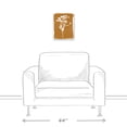 thumbnail image 3 of Creative Products Orange Distressed Flower Silhouette 11x14 Canvas Wall Art, 3 of 5