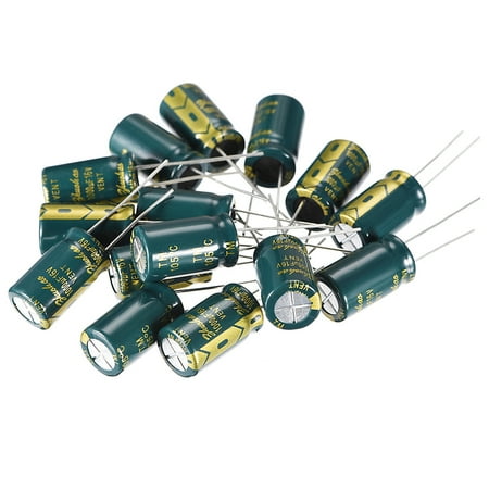 Aluminum Radial Electrolytic Capacitor 1000uF 16V Life 10 x 17mm 15pcs