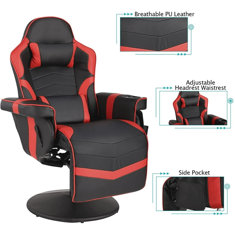 Dropship Video Game Chairs For Adults, PU Leather Gaming Chair With  Footrest, 360°Swivel Adjustable Lumbar Pillow Gamer Chair, Comfortable  Computer Chair For Heavy People to Sell Online at a Lower Price