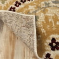 thumbnail image 4 of Superior Oriental Vintage Floral Damask Power-loom Indoor Area Rug, 2'x3', Camel, 4 of 5