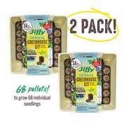 Jiffy 34-Cell 11 In. x 11 In. Self Watering Greenhouse Seed Starter Kit T34HG
