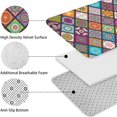 thumbnail image 5 of Multicolor Ethnic Mandala Pattern Bathroom Rugs Sets 3 Piece,Toilet Cover Set,Absorbent Non Slip Bathroom Mats Sets with U-Shaped Contour Rug Toilet Rug Set, 5 of 5