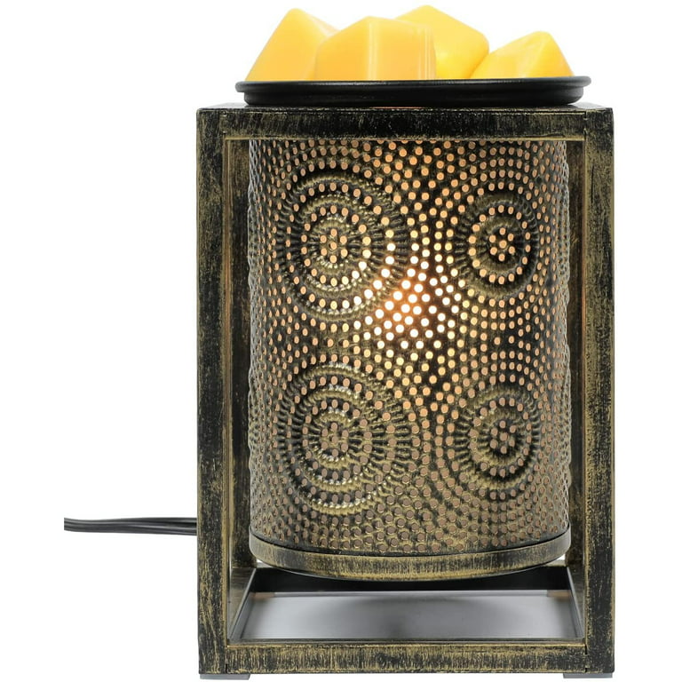 Dawhud Direct Mosaic Glass Plug-In Fragrance Wax Melt Warmers (Mediterranean Tile)