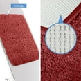 thumbnail image 4 of Large Red Bathroom Rugs, 24"×47" Absorbent Shaggy Shower Mat, Microfiber Bath Mats for Bathroom, Luxury Bathroom Floor Mats Rubber Back, 4 of 7