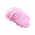 thumbnail image 2 of Bonnet Rond en Dentelle Imitation Soie pour Soins Cap de Sommeil Bonnet de Chimiothérapie Bonnet de Beauté et de Coiffure Très Grand Réversible Ajustable Bonnet en Satin Sommeil Cheveux Bouclés Naturels, 2 of 8