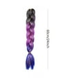 thumbnail image 3 of Bilqis Braiding Hair Extension with Tinsel, Colored Hair Extensions Synthetic Braiding for Girls Women, Box Braids Twist, 3 of 3