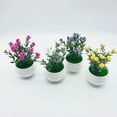 thumbnail image 2 of Simulation Gypsophila Small Potted Artificial Flower Artificial Flower Ornament, 2 of 5