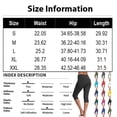 thumbnail image 4 of Womens Capri Leggings Workout Capri Pants Petite Summer Stretch Tummy Control Leggings Pull On Plus Size Athletic Gym Yoga Pants Trendy Light Gray S, 4 of 8