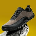 thumbnail image 5 of Mens Non Slip Faux Suede Leather Walking Shoes Wide Toe Box Slip On Sneakers Lightweight Hiking Shoes, 5 of 8