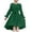 Dark Green, variant on Krdevn Girls' Long Sleeved Dress Stylish Flowy Semi Formal Party Dress with Belt,10-11 Years
