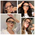 thumbnail image 2 of Square Frame Glasses Retro Marine Lenses Pilot, 2 of 9