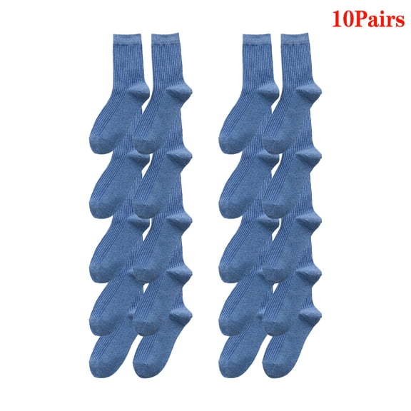 Sales 2026 Ankle Athletic Running Socks Under $8 GIJNRIUIUA Blue Crew Socks 10 Pairs Print Socks for Women Men Series Colorful Pattern Novelty Cute Unisex Socks Scrunch Socks