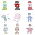 thumbnail image 2 of A-Waroom 12" Doll Clothes Girl Onesies Baby Bodysuit with Hats 12" Doll Clothes Pajamas, 2 of 2