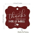 thumbnail image 7 of Inkdotpot Real Silver Foil Bracket Shape Paper Hang Tags Thanks From The New Wedding Favor Tags Pack Of 100, 7 of 7
