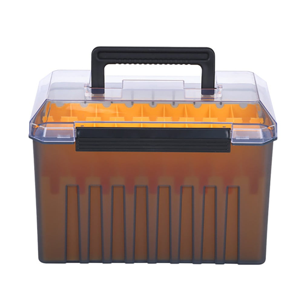 Mosiee for Lake Fishing Fishing Box Adjustable Divider Tackle Box Fishing Tackle Box Ergonomic Handle Sliding Dividers Drainage Holes B