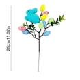 thumbnail image 3 of Easter Spring Flower Stems Picks Artificial Bunny Egg Stems • Foam Berry Egg Floral Picks with Leaves • Multicolor Plastic Easter Decoration 28cm for Home Room Vase, 3 of 6
