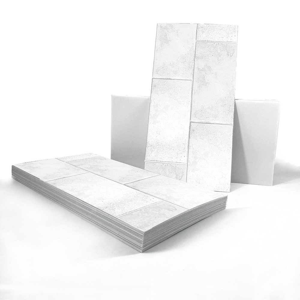 CUH 12x6 Inch Oil Proof Backsplash Tiles Peel And Stick Tile Self