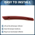thumbnail image 7 of Bumper Reflector No.BS71515C0AE for Ford Mondeo 2011 2012 2013 2014 Red 1pc Rear Left, 7 of 7