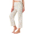 thumbnail image 4 of INSPIRE CHIC Womens 100% Cotton Pajama Bottoms Printed Loungewear Lightweight Sleep Pants with Pockets M Yellow Tulips, 4 of 6