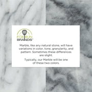 Fox Run Marble Lazy Susan For Tabletop, White, 12 Diameter