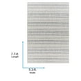 thumbnail image 2 of Livabliss Outdoor Rugs, 5x8 Eagean Global Oatmeal Area Rug for Patio, Porch, Deck, Backyard, Waterproof Indoor Outdoor Carpet (5'3" x 7'7"), 2 of 7