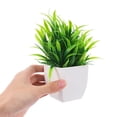 thumbnail image 3 of UPGRATOR 3Ud Plantas Falsas Pequeñas De Con Realistas Y Macetas Negras, 3 of 6