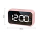 thumbnail image 2 of Reloj de escritorio con música Bluetooth LED, espejo de control de voz inteligente de carga, cinco grupos de despertadores, 2 of 5