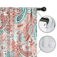 thumbnail image 4 of Blackout Kids Curtains,Pink Paisley and Floral Pattern Childrens Insulated Curtains Set Of 2,Bedroom Essentials,Toddler Room Decor 42x84in(106x213cm), 4 of 5