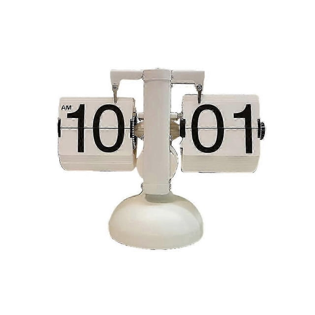 unique Flip Desk Clock, Retro Retro Automatic Flip Clock Desk Clock Desk Clock Big Number Home Office Scho